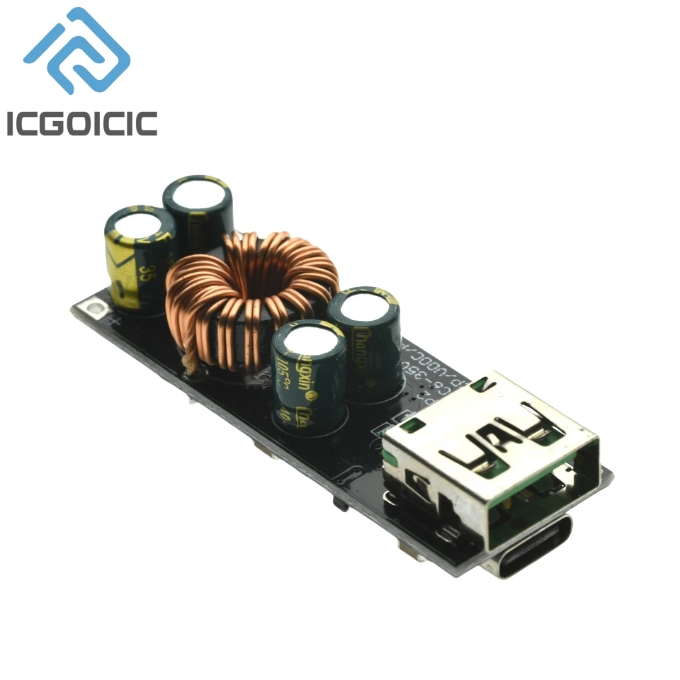QC4.0 QC3.0 USB Type-C Mobile Phone Quick Charge Adapter 6 -35V Step Down Buck Boost Module for mobile phone SCP/FCP PD