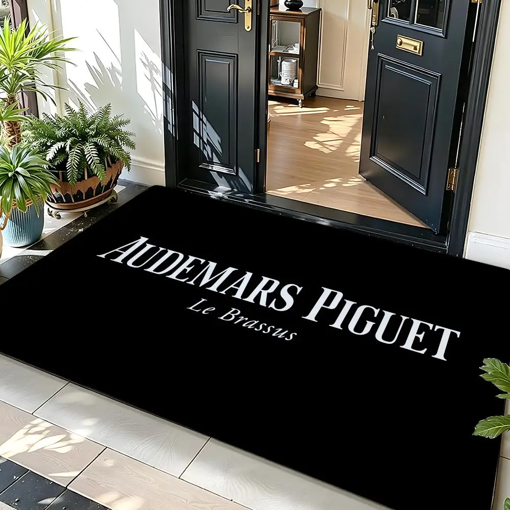 Watch A-Audemars P-Piguet Floor Mat Soft Flannel Entrance Door Mat Non Slip Absorbent Bathroom Bedroom Floor Rug