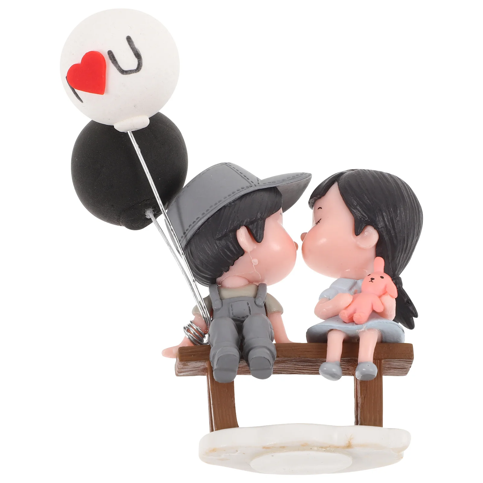 

Car Dashboard Couple Decoration Lovely Resin Craft Adorable Cartoon Design Valentine Gift Home Car Accessory Couple Figurines