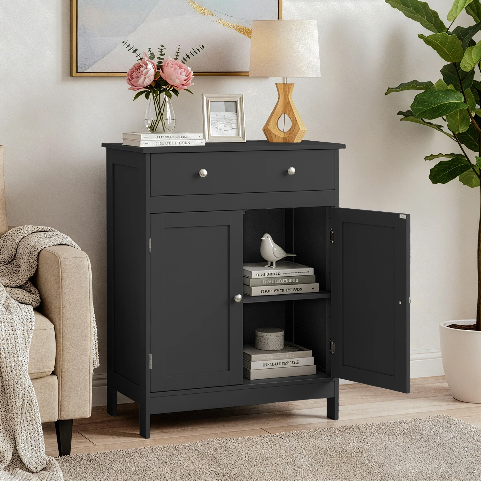 

Space-Saving Multi-Use Storage & File Cabinet – Ideal for Bathroom, Bedroom, Study and Office
