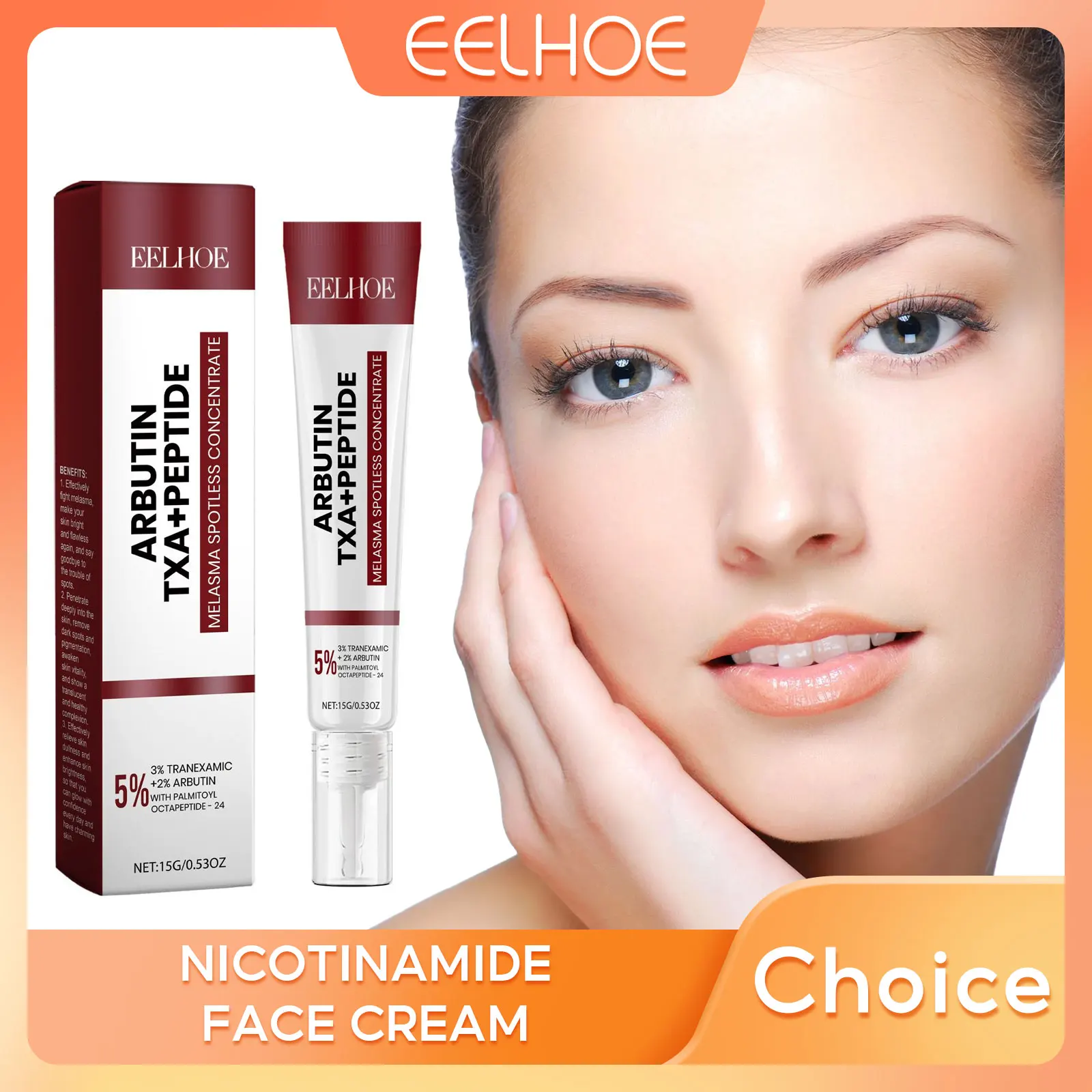 

EELHOE Nicotinamide Face Cream Brighten Dark Skin Reduce Dark Spots Moisturizer Lightening Melanin Hydrating Skin Care Products