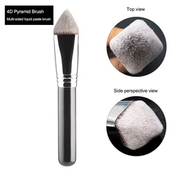 2 Type 4D Pyramid Shape/Innovative design Synthetic Hair Single makeup Brush Fit Foundation Brushes Blush Face Make up Brushes