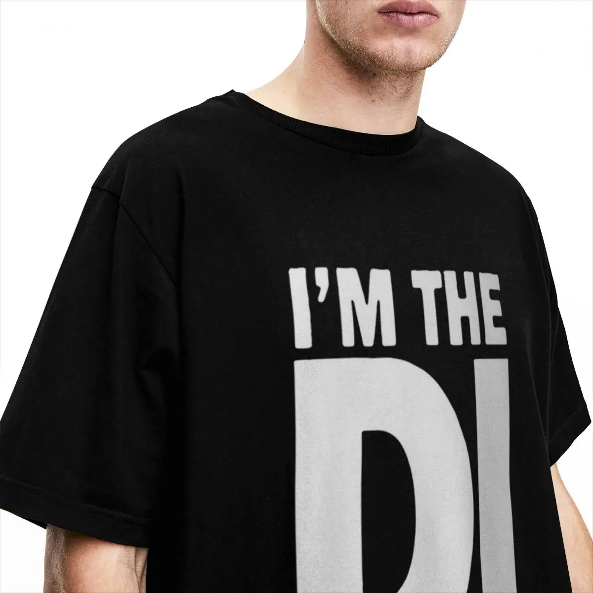 Music Player -- Funny Dj T Shirt Summer Y2K Funny T-Shirts Pure Cotton Popular Tee Shirt For Men Short Sleeve Print Tees