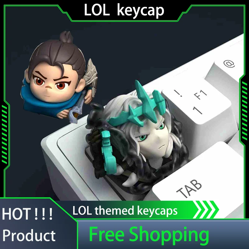 League Of Legends Jinx  LoL Game Custom Theme LOL Theme Keycaps E-Sports Golden Shovel Wind Swordsman Mechanical Keyboard Laptop