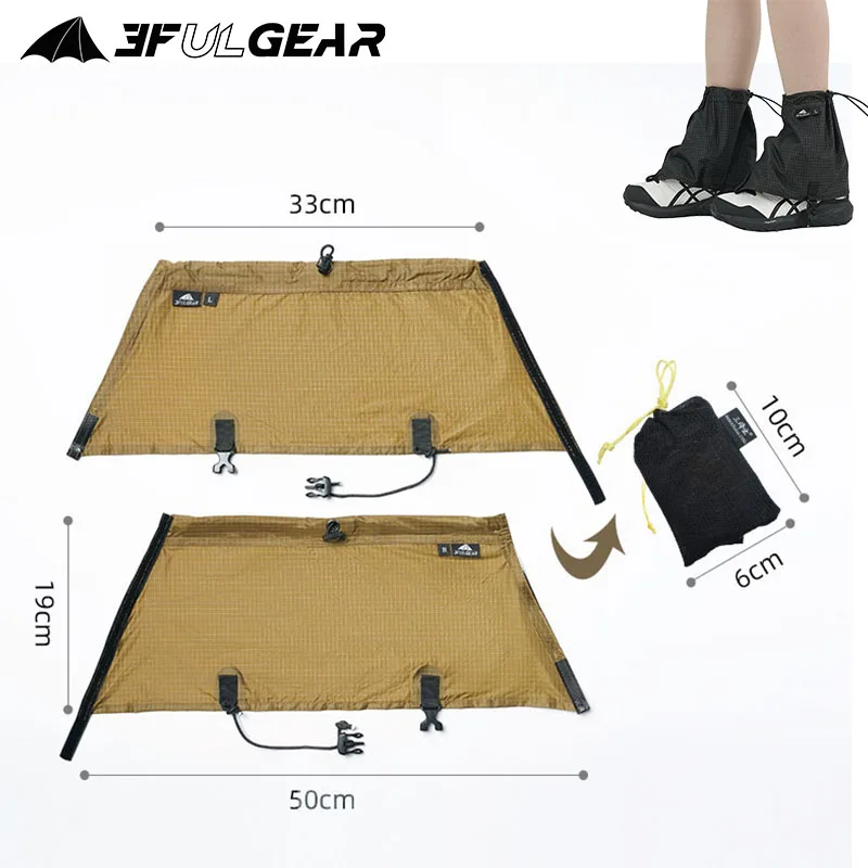 3F UL Gear Outdoor Lightweight Snow Cover Made Of Dali Ma Nylon Blend Wea Portable For Wearing And Taking Off Weighing About 44g
