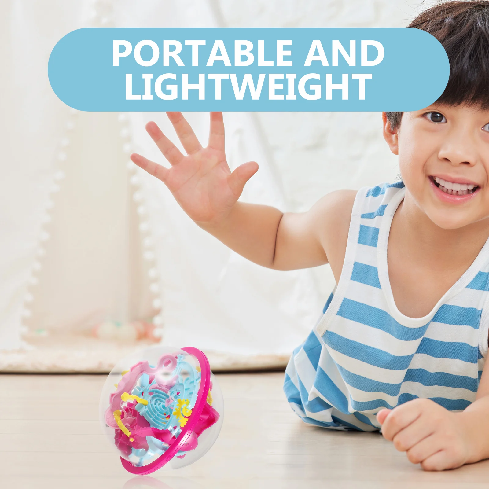 3D Maze Ball Fine Craftsmanship Sphere Interactive Game Educational Cognitive Gear Challenge Ball Maze