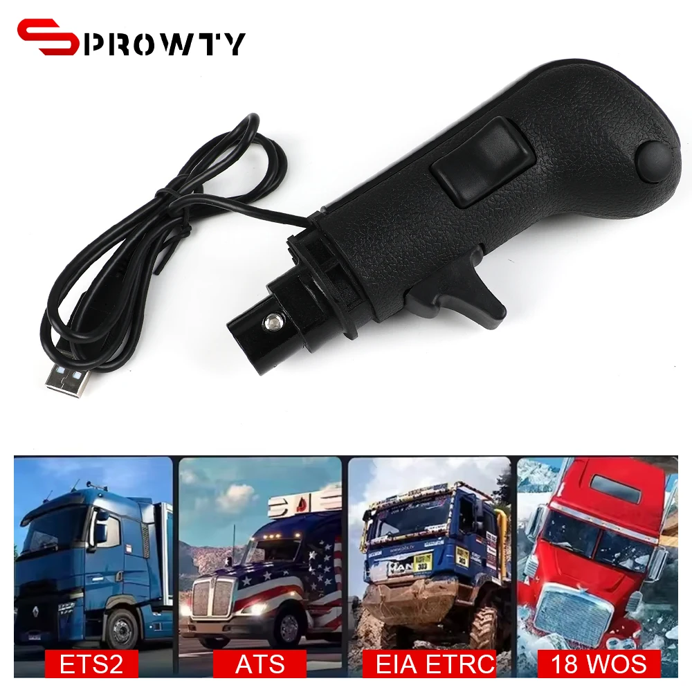SPROWTY PC USB Truck Simulator Shifter لـ Logitech G29، G27، G25 المقود لـ ATS&ETS2 Euro Truck High Low Gear Simulator #6