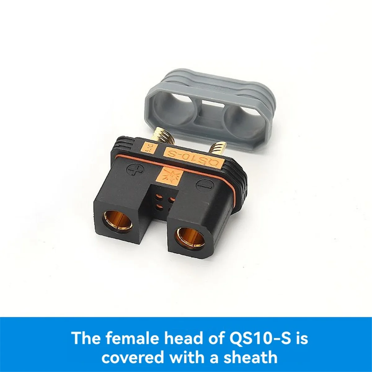 

A002 QS10 240A Drones Lithium Power Supply Charging Connector 750V Weldable Automotive 4-10AWG Anti Ignition Plug Female