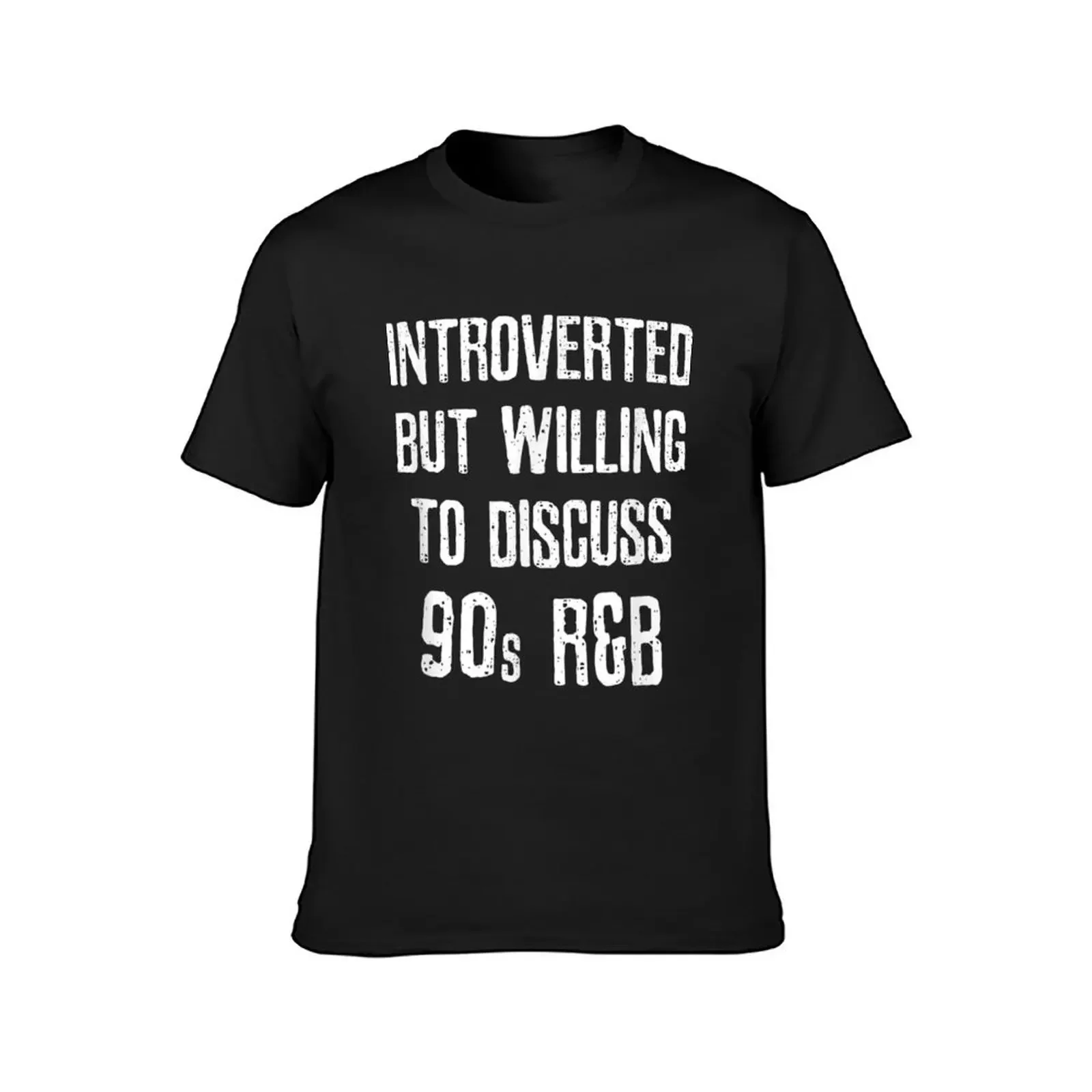 Introverted But Willing To Discuss 90S R&B Vintage T-Shirt shirts graphic tee plain mens shirts graphic tee