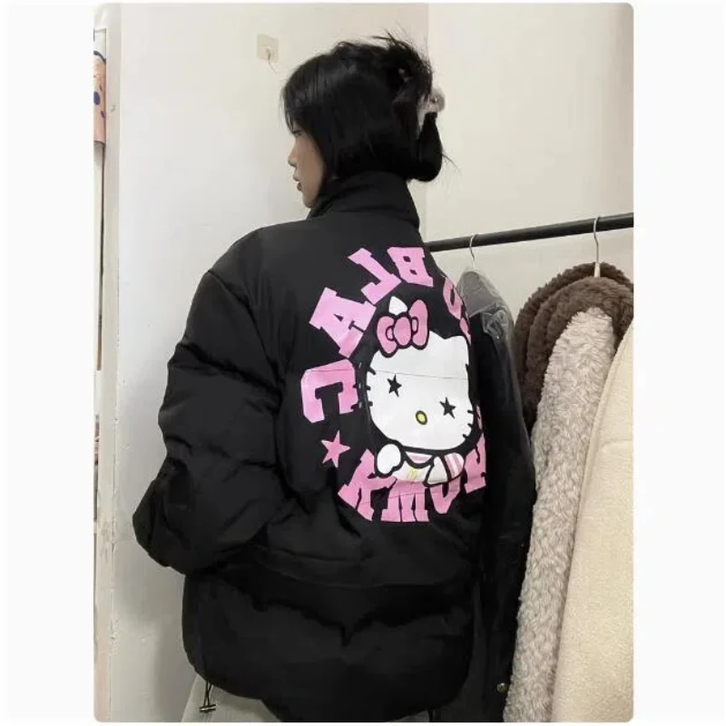 Sanliou HelloKitty Cartoon dolce e carino vestiti di cotone ragazza inverno giacca calda allentata vestiti di cotone addensati e regali in pile