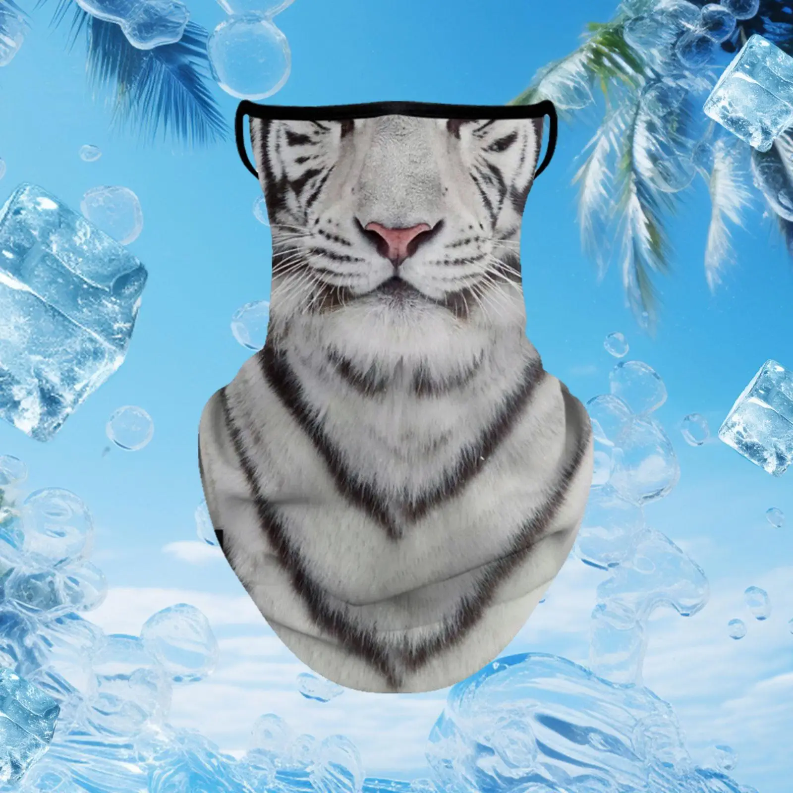 Bufanda facial fina y transpirable con protección solar, polaina para el cuello, para deportes al aire libre, senderismo, pesca, viajes, verano