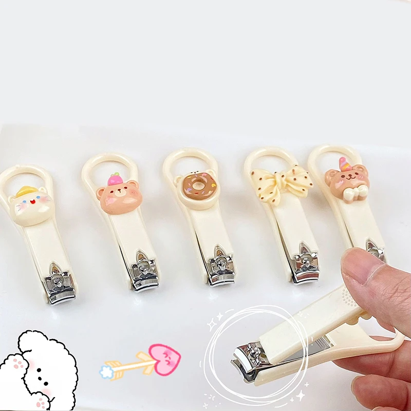 Cute Cartoon Nail Clippers Convenient Portable Student Home Nail Clippers Stainless Steel Nail Clippers Manicure Tools