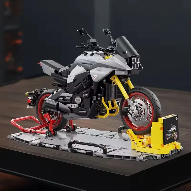 

1:6 Cada 1104PCS Technical Motorcycle KATANA Building Blocks City Racing Motobike Model Bricks for Adults Toys Set Kids Gifts