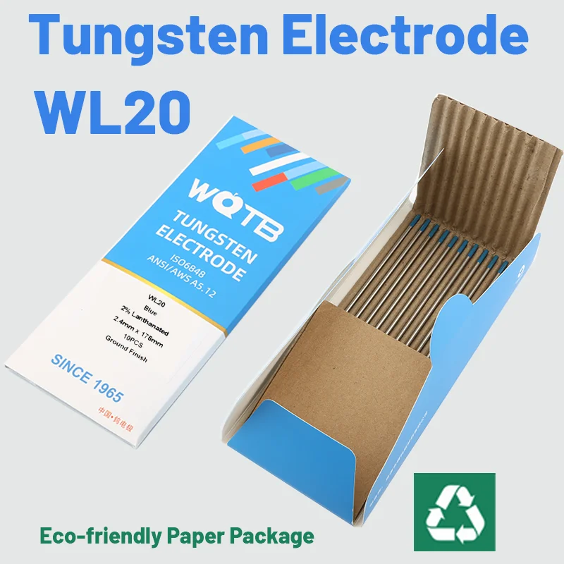 

2% Lanthanated Professional Tungsten Rods WL20 Tungsten Electrode 1.6 2.0 2.4 3.0 3.2 4.0mm Blue Tig Electrodes for Tig Welding