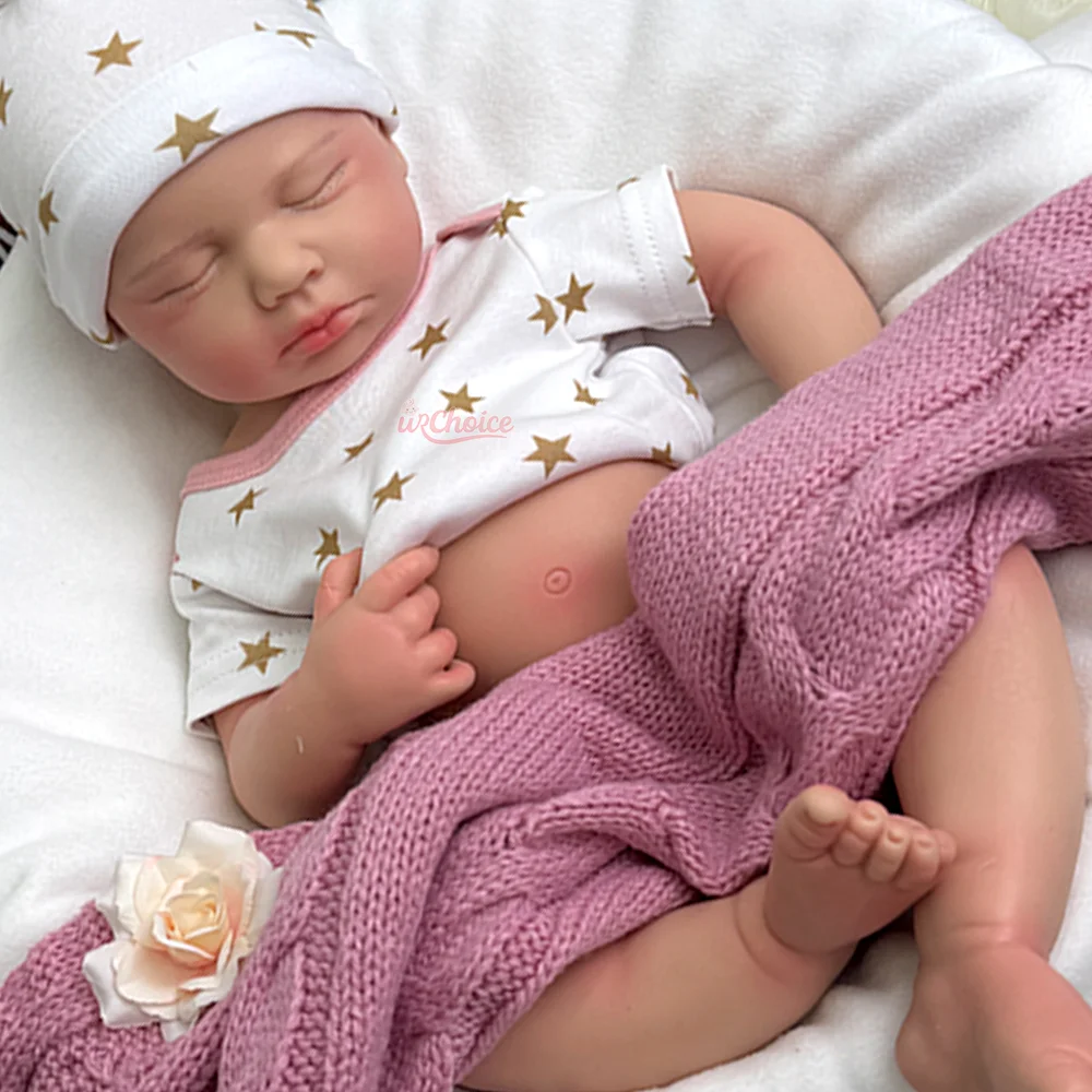 Peluche 20 "realistiche bambole rinate in silicone dipinto a mano morbido bambino Loulou Muñeca per le vacanze regalo collezionisti bambola appassionato