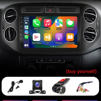 JUNDOF 9" 2 Din Android Auto Carplay Car Radio For VW Volkswagen Tiguan 2006-2016 Autoraido Stereo GPS Multimedia Video Player