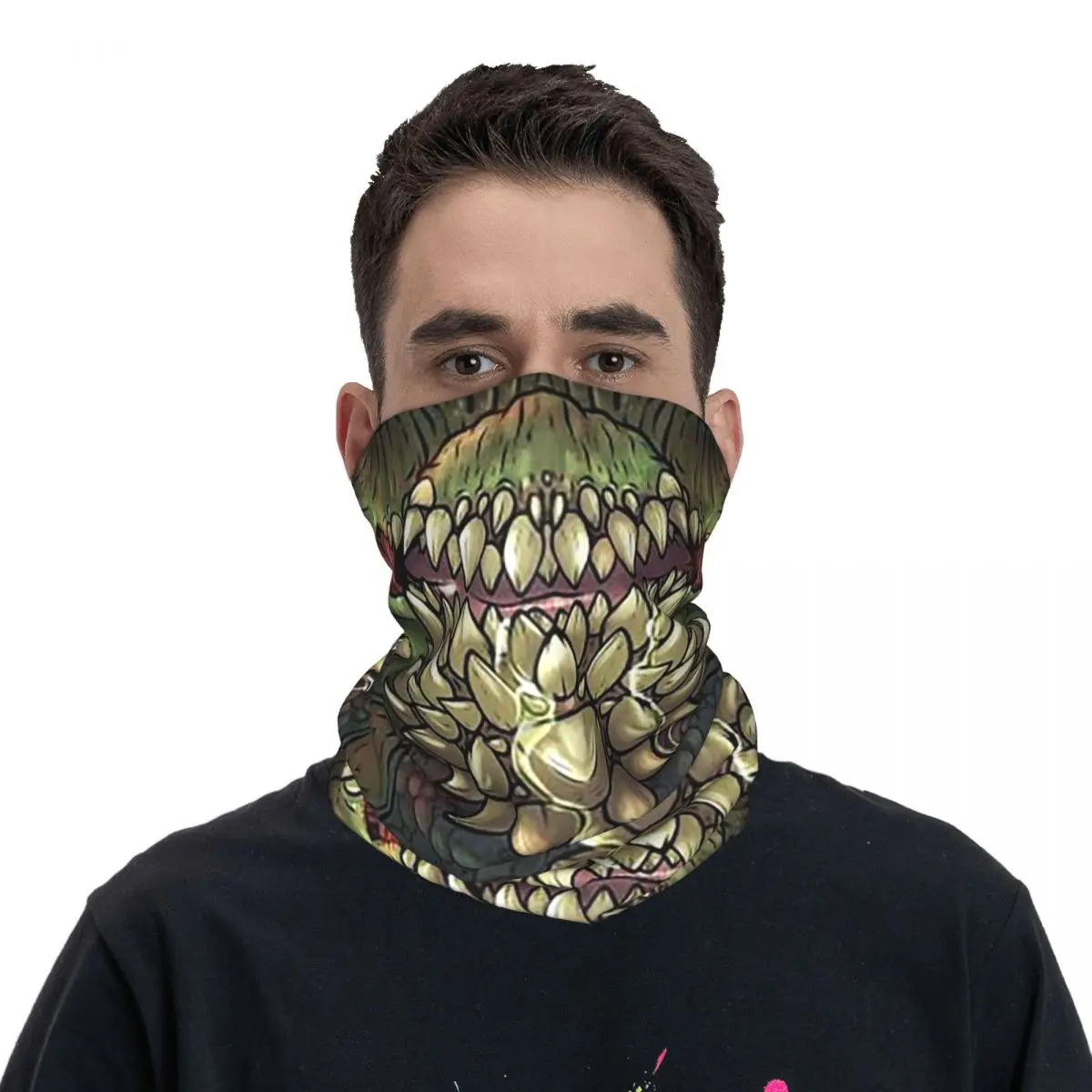 Deviljho (Monster Hunter World)Face Bandana Neck Cover Printed Wrap Mask Scarf Multi-use Headband Running For Men Adult Winter