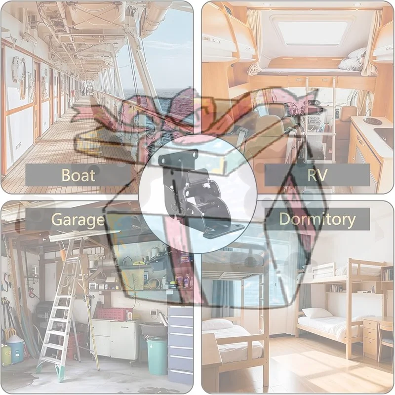 【CCA】1/4Pcs Suitable For 90 Degree And 180 Degree Folding Hinges For Table And Chair Legs High Quality Sturdy Steel Hinges