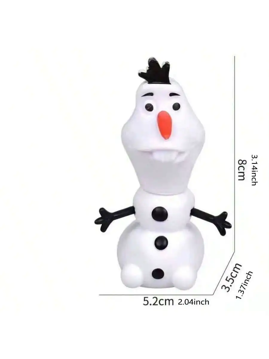 مجموعة تمثال ديزني فروزن - ديكور نابض بالحياة متعدد الألوان مع إلسا وآنا وأولاف وسبوف - مثالي لسطح كعكة عيد الميلاد