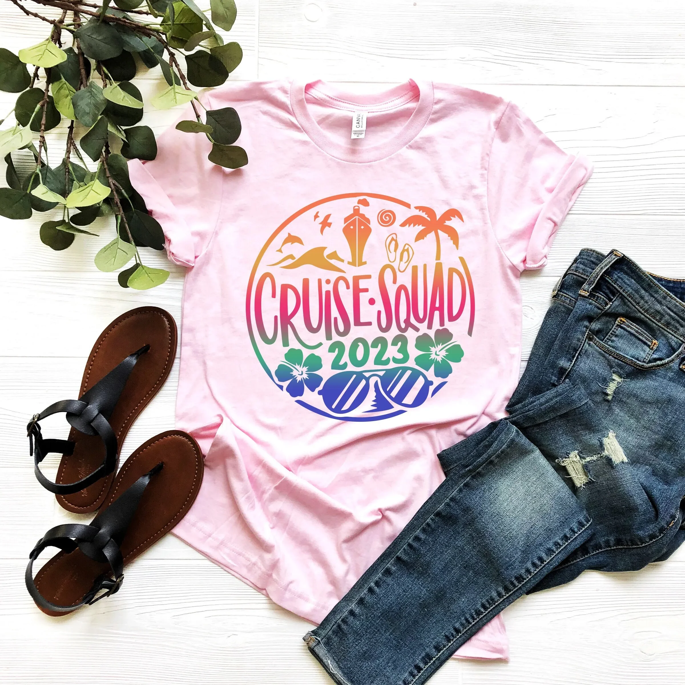 Cruise Squad T Shirt Vacation Family Matching Beach Travel Summer Friend Crew