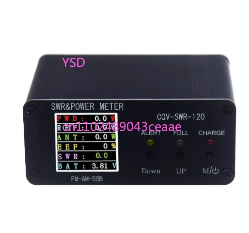 240*240 Full Color High Definition Display 120W Digital Power Standing Wave Meter FM-AM