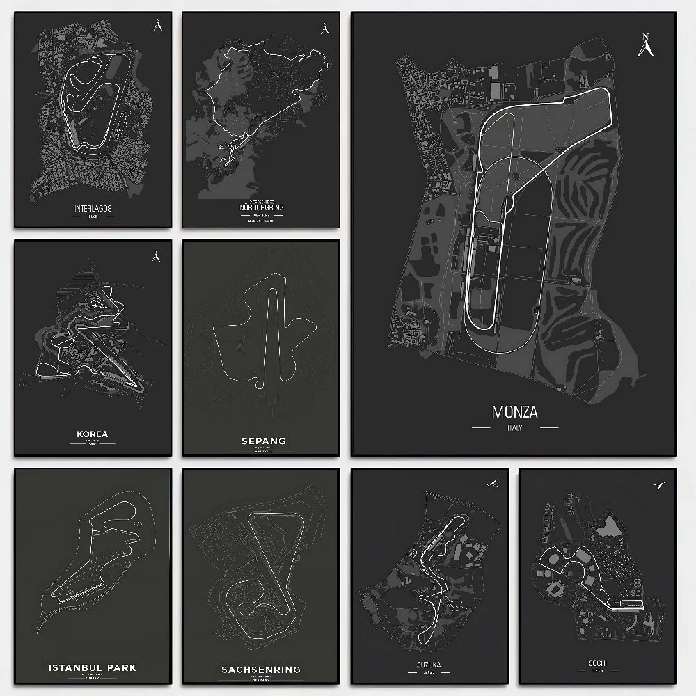 Подиумный-постер-Формулы-1-домашняя-гостиная-спальня-бар-кафе-художественный-декор