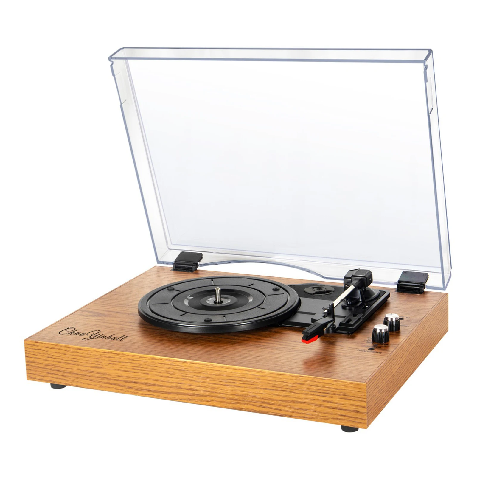 Retro Record Player Records Turntable Record Player Built in Speakers Vintage Gramophone 3 Speed BT5.0 AUX in 3.5mm Output