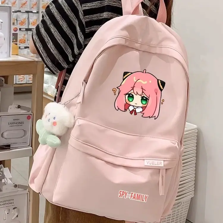 

Aniya Spy X Family Merchandise Large Capacity Backpack For Girls Middle Elementary School Students Shoulder Pain Relief Bag Ani