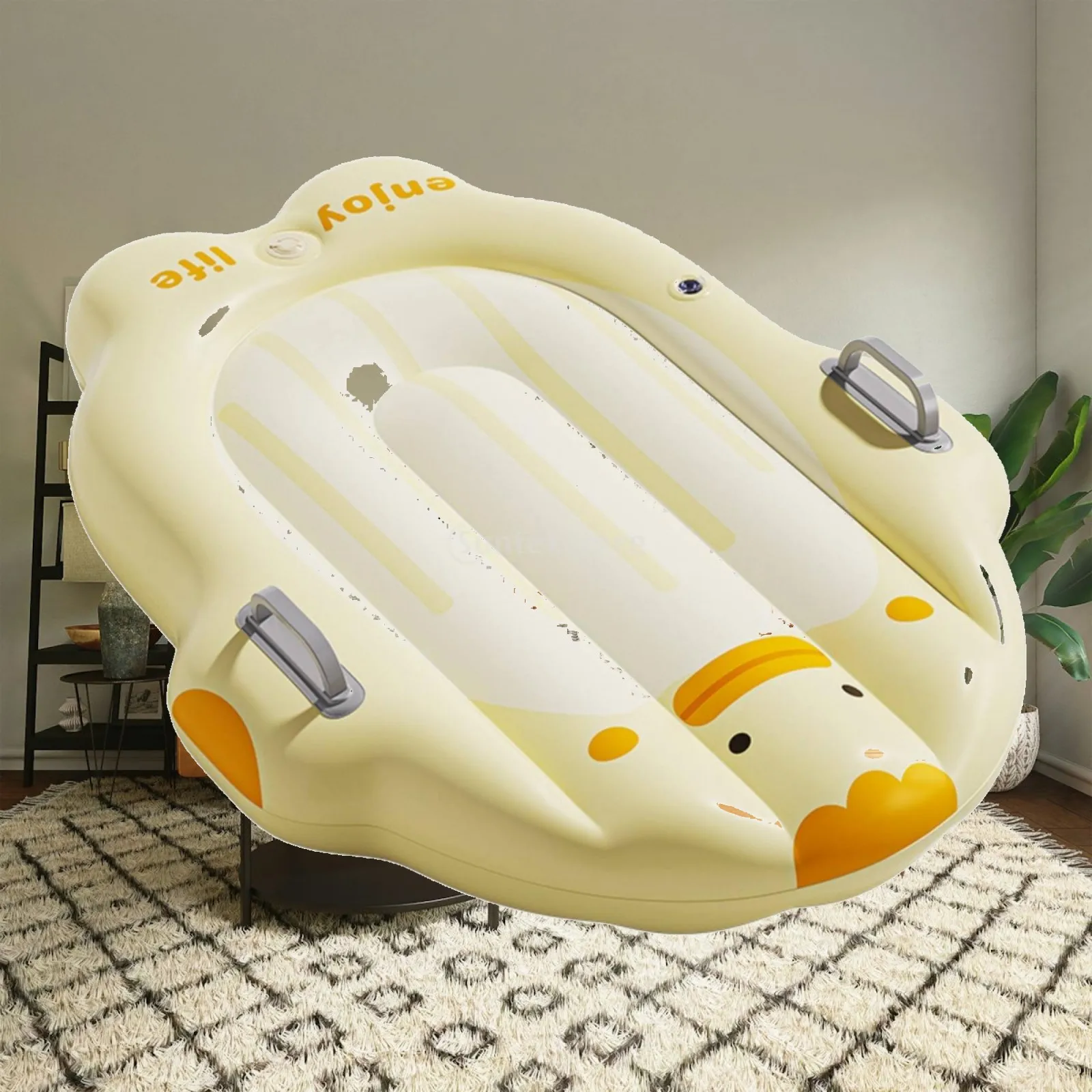 Inflatable Surfboard Thickened Surfboard Buoy with Handles Inflatable Boogie Board Leakproof Buoyant for Children, Pool