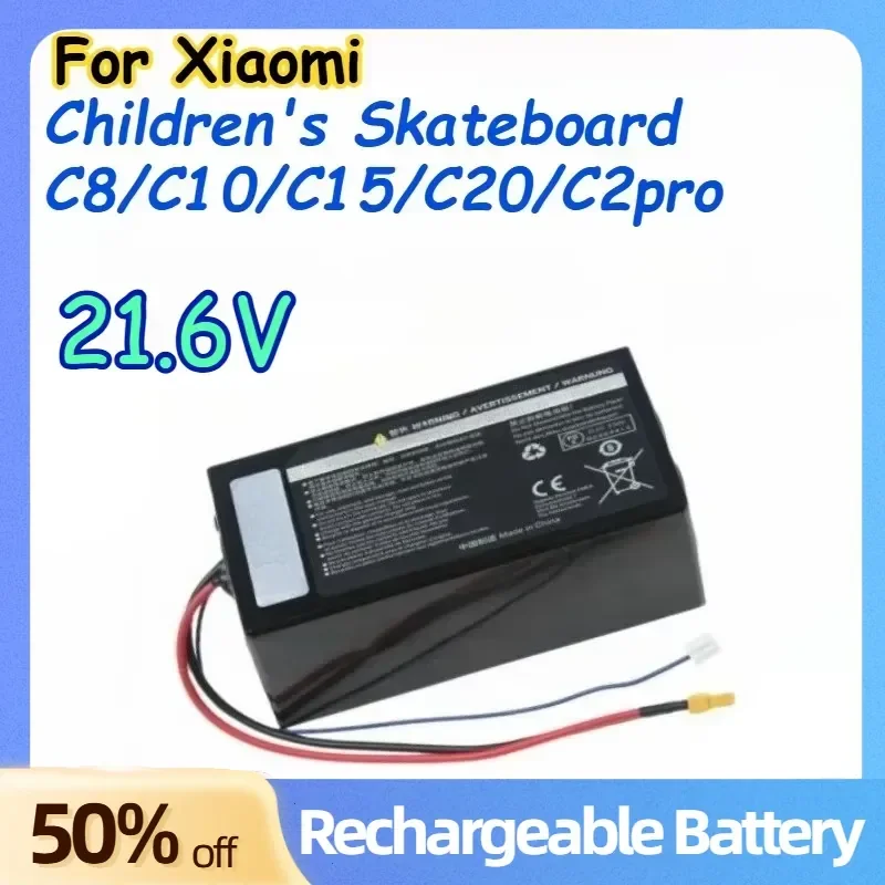 

21.6V Rechargeable Batteries for Xiaomi Skateboard C8/C10/C15/C20/C2pro Replacement Lithium Battery Ninebot 9