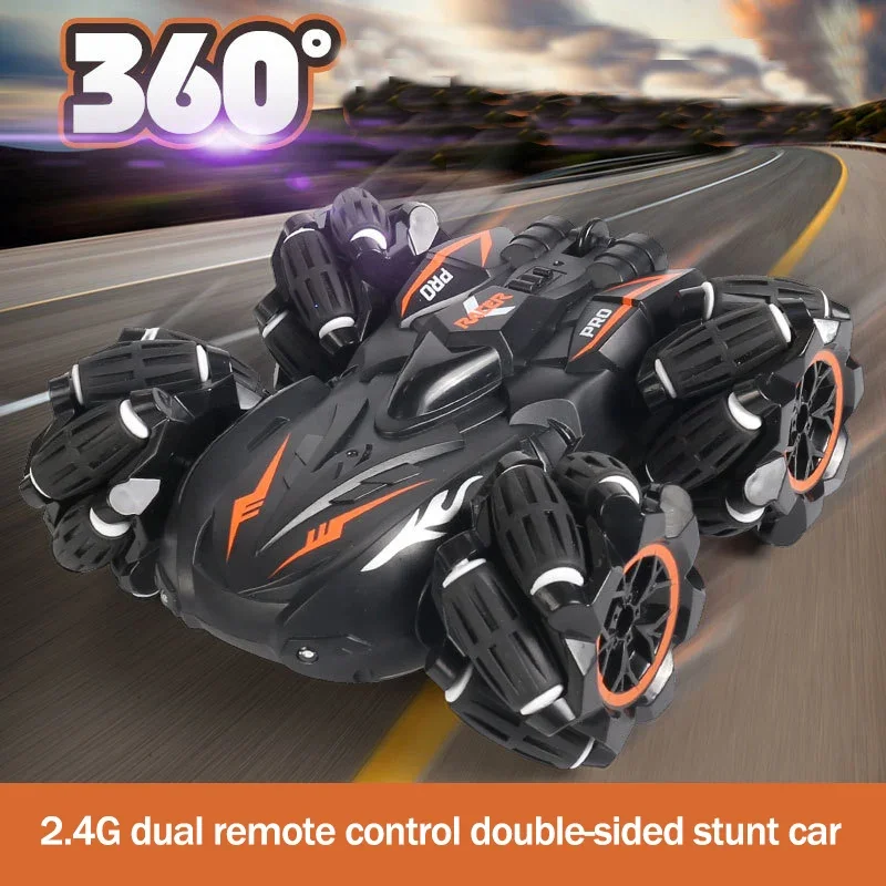 

Double sided stunt car four-wheel drive drifting climbing cool gesture sensing remote control car 2.4G boy toy gift