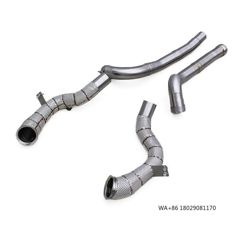 

OEM-договодные трубы (даунпайпы) в наличии для GT/GTS C190 4.0T 2014-2023, выхлопная система Boska с тепловым экраном