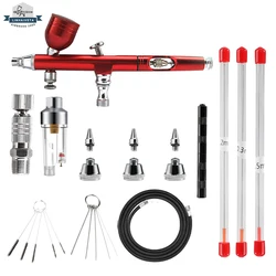 Airbrush Kits Dual-Action 0,2mm Düse Spritzpistole Filter und Schlauch für Make-Up Nagel Tattoo Kuchen Dekorieren (mehrere Kit Entscheidungen)