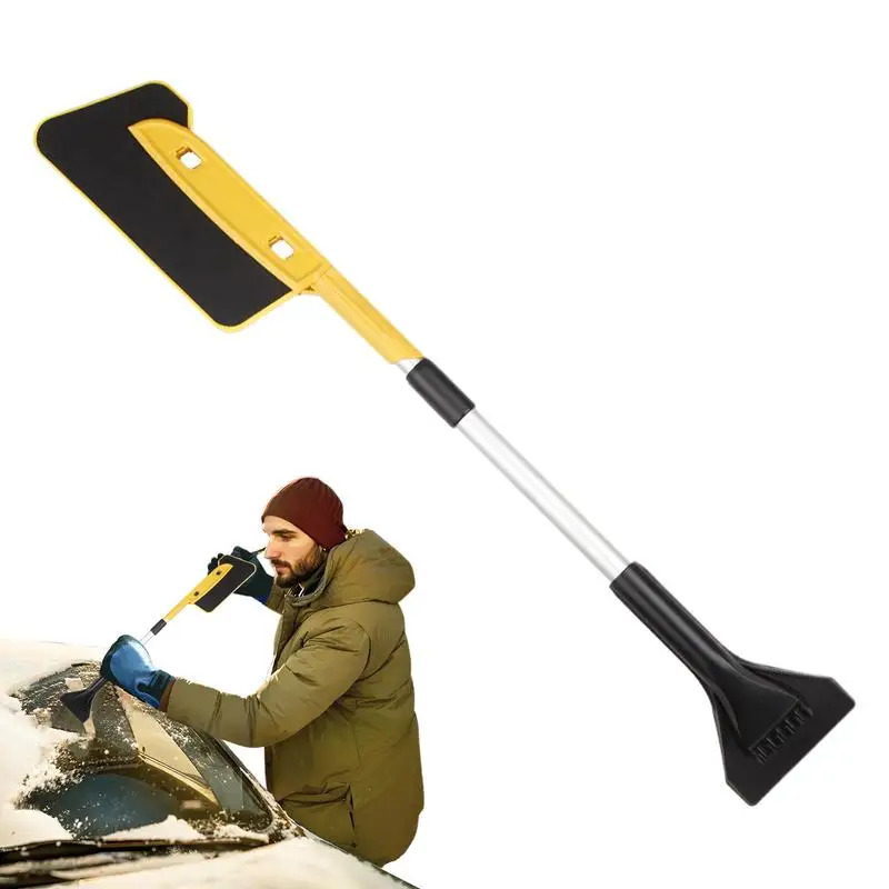 

Щетка для снега и скребок для льда Выдвижной скребок для льда Лобовое стекло Скребки для снега Сверхмощная щетка для снега без царапин с ручкой для снега