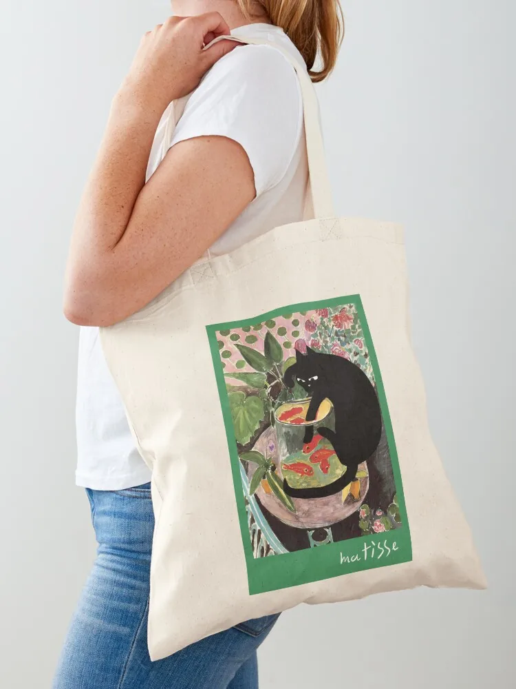 matisse's goldfish and a cat Tote Bag free delivery bags Woman shopper bag bags woman 2025 Canvas Tote Bag