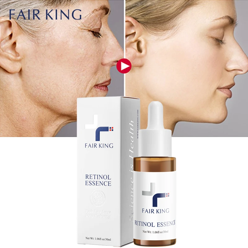 

FAIR KING Retinol Essence Deeply Fades Fine Lines Blemishes Mildly Brightens Whitens Inhibits Melanin Tightens Moisturizes Skin