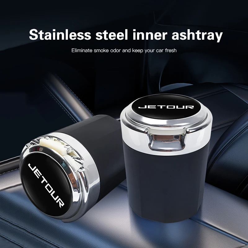 

Car-mounted ashtray with night-time LED lighting For Jetour T2 X70 PLUS Traveler Liberty X70 X90 i-DM X70S Dashing X-1 X95 L6 L9