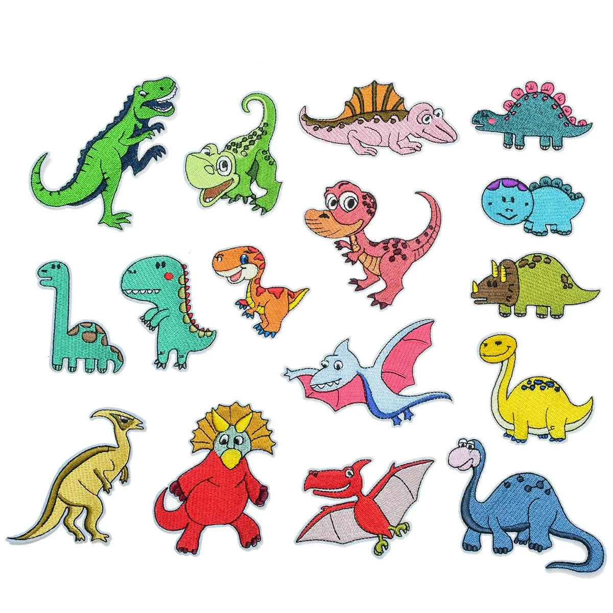 Iron On Patches for Clothing, Jurassic Park Sticker, Fabric Dinosaur Stripes for Jeans, Jacket, Backpack Badge