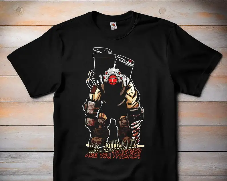 Big Daddy V2 - Bioshock - Classic Video Game Tshirt, Retro Gamer Tee, Gaming Shirt, Gamer Gift - FPS T-Shirt