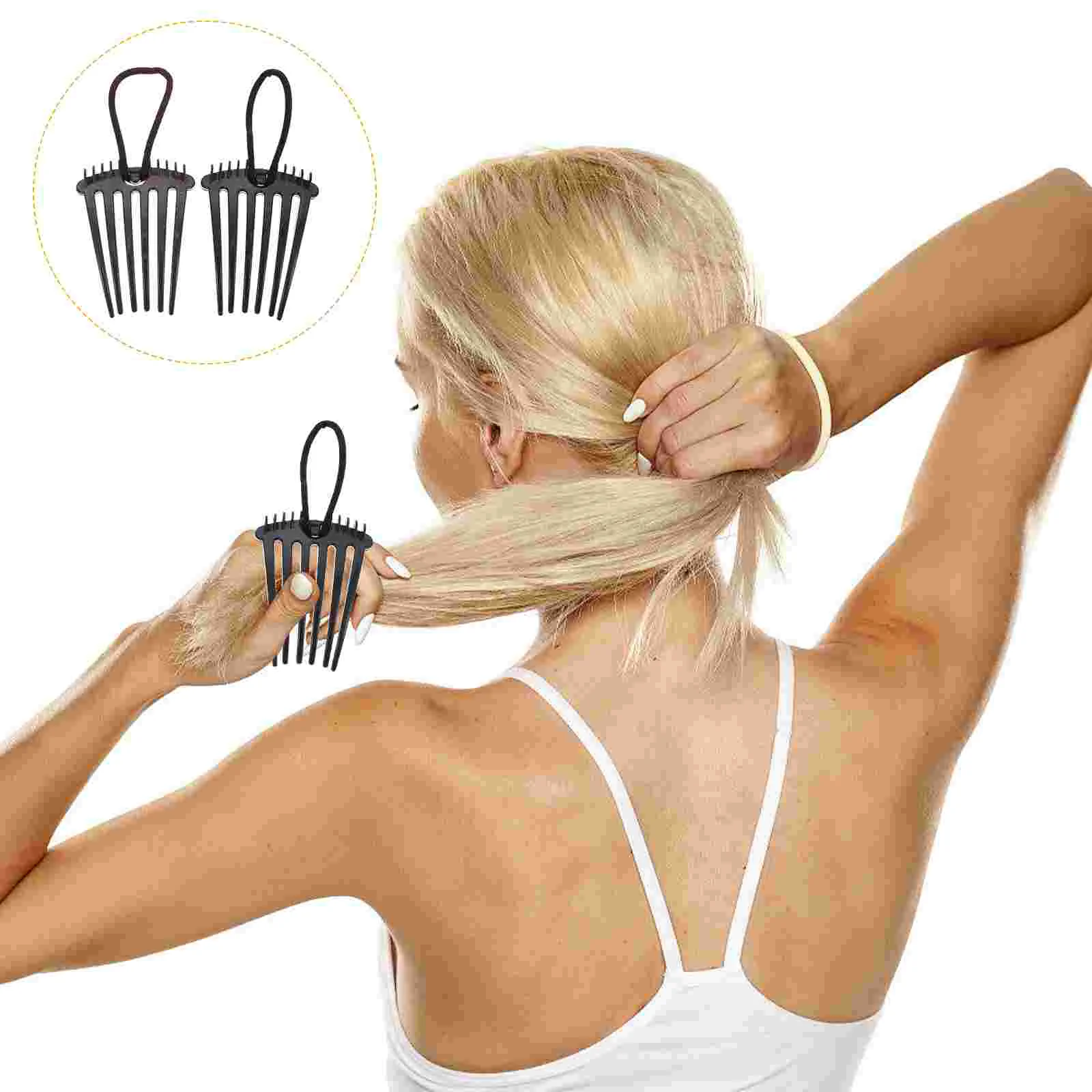 Peigne à cheveux fleur incrusté de biscuits pour femme, épingles à cheveux, pince pour queue de cheval, accessoires pour fontaine, pièce de sauna Miss, 4 pièces