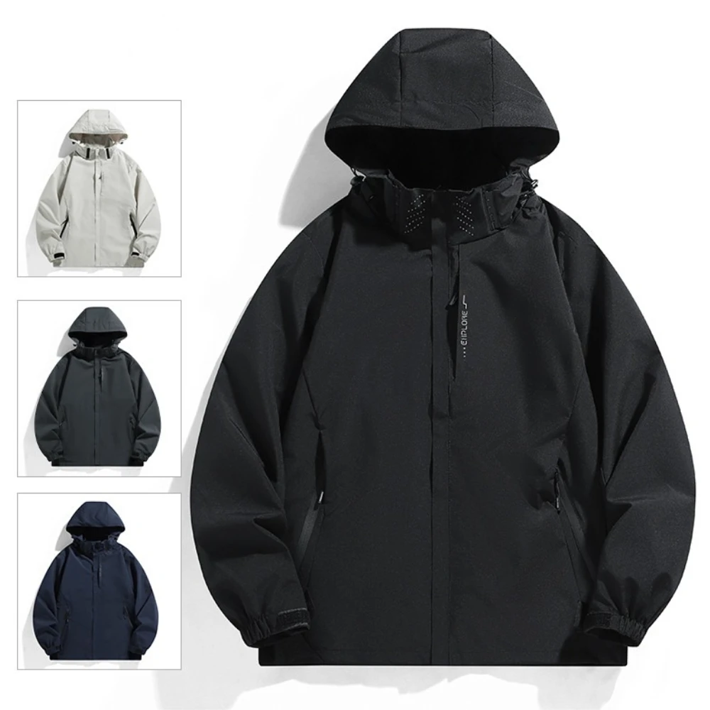 アウトドア男性ジャケットコート防水ハイキング旅行ウインドブレーカージャケット男性ジャケットキャンプ服釣り着用プラスサイズ-5xl