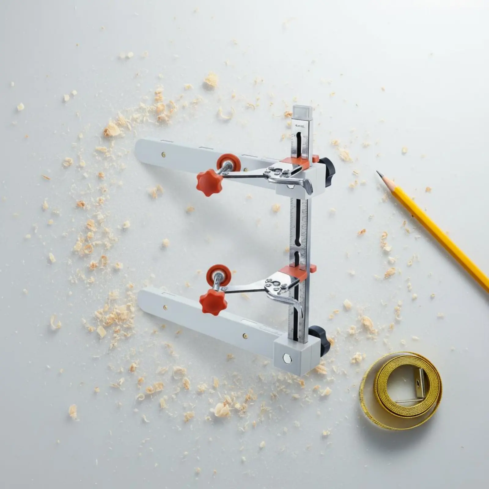 引き出しスライド取り付け治具-内蔵定規付き-引き出しスライド位置調整ツール-キャビネット金具治具-魅力的なサポート機能-調整可能