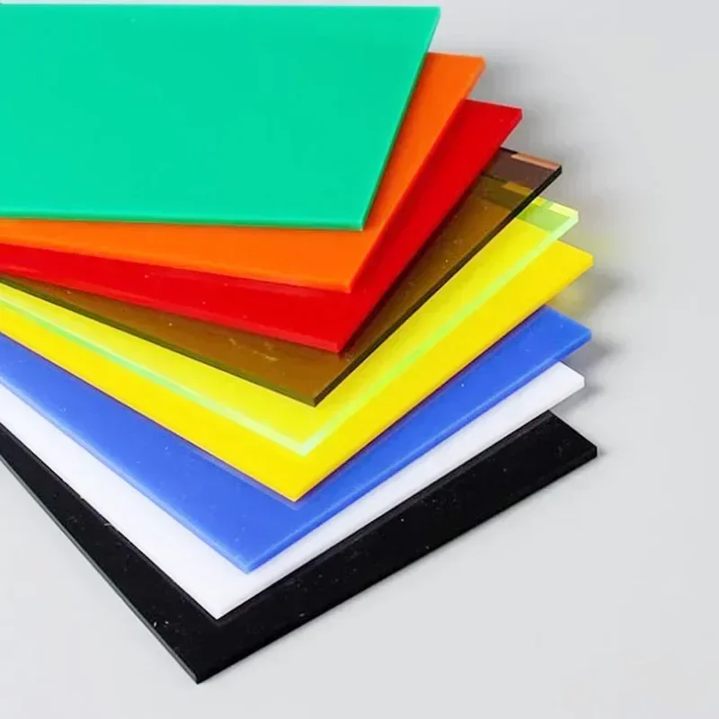 Thick 3mm colourful Acrylic Board Glossy Translucent Plexglass Plastic Sheet For Painting Box Advertising Home Decor DIY Project