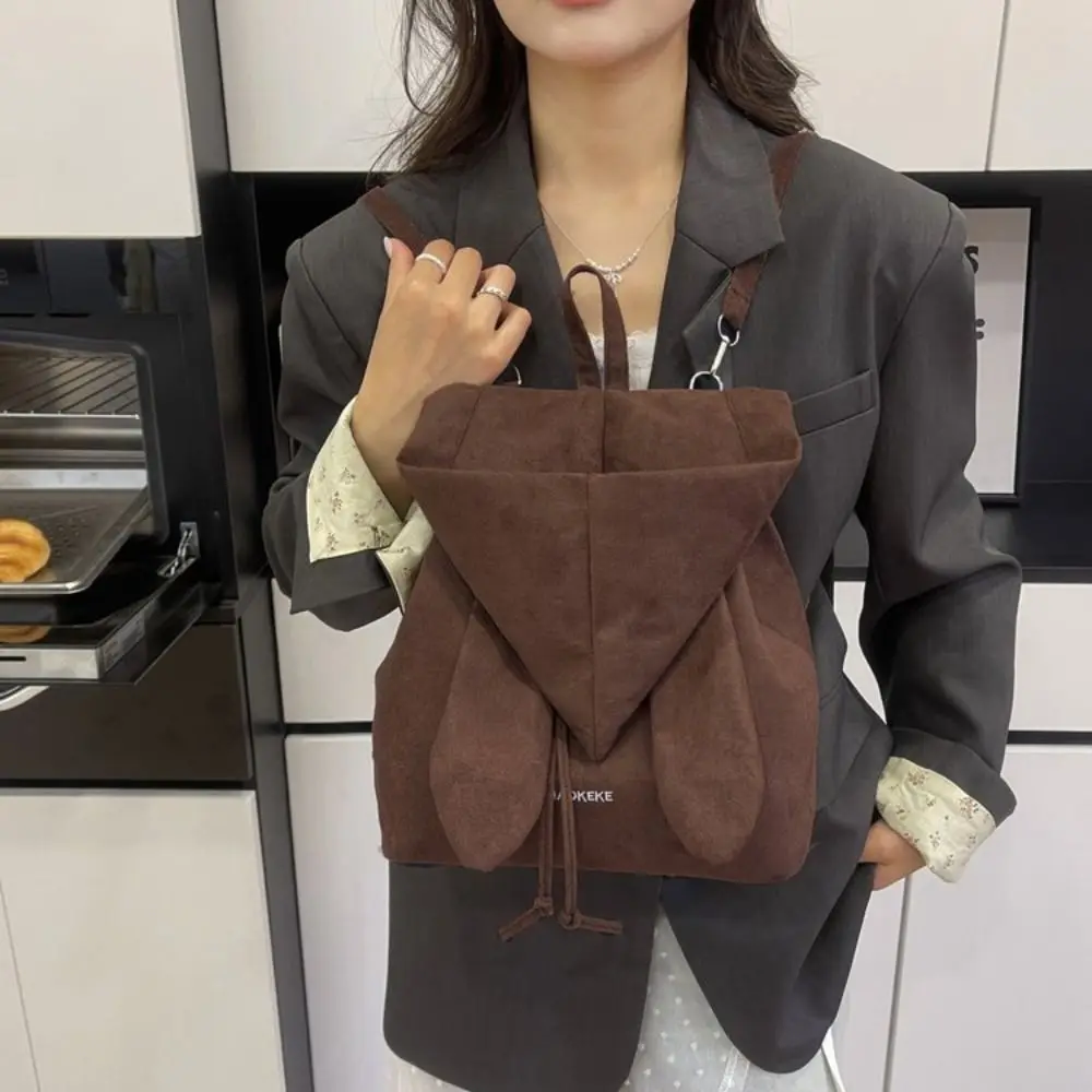 New Fabric Angel Wing Backpack Adjustable Minimalist Drawstring Backpack Hood Shaped Flap Hooded Backpack for Women