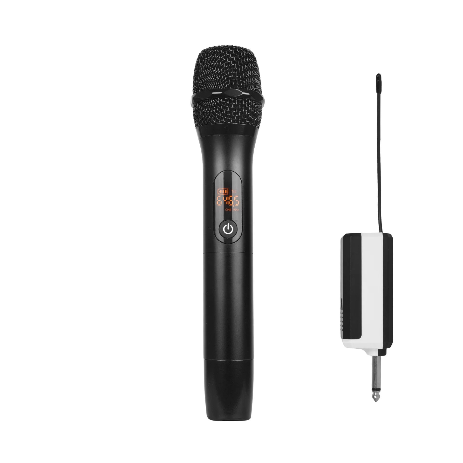 UHF FM Metal Handheld Microphone Rechargeable Dynamic Cardioid Pointing TYPE C Socket Metal Wireless Microphone