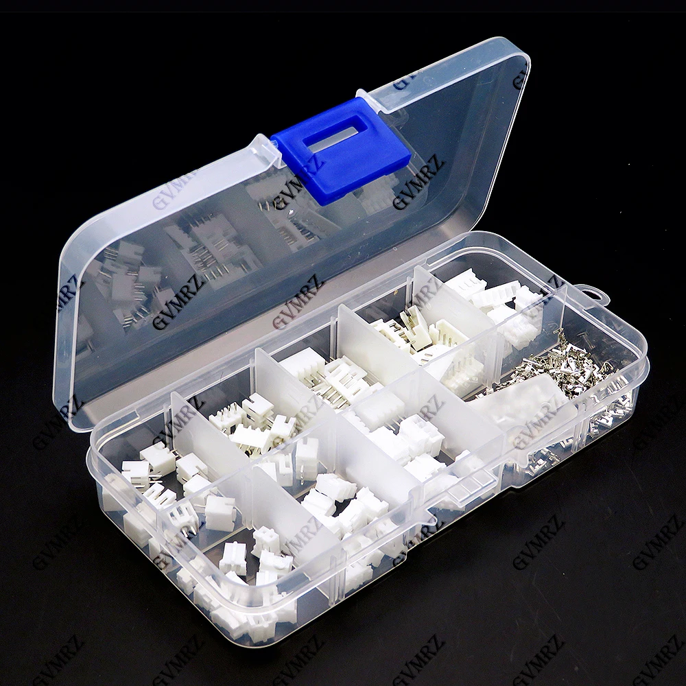 230PCS/lot PH2.0 2p 3p 4p 5p 2.0mm Pitch Terminal Kit Housing Pin Header JST Connector Wire Adaptor PH Kits for 3D Printer 2p-5p