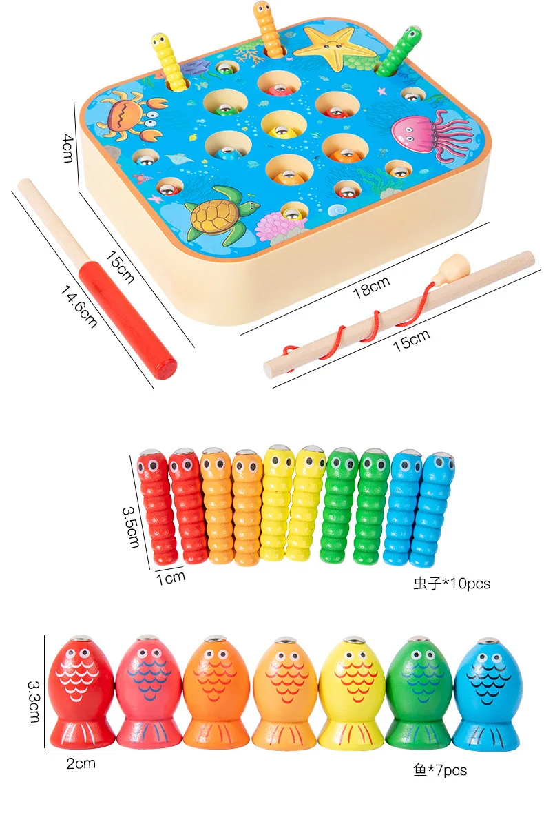 Kinder angeln spielzeug magnetische spiel frühe bildung puzzle baustein spielzeug angelrute spielzeug kindergarten spaß spiel