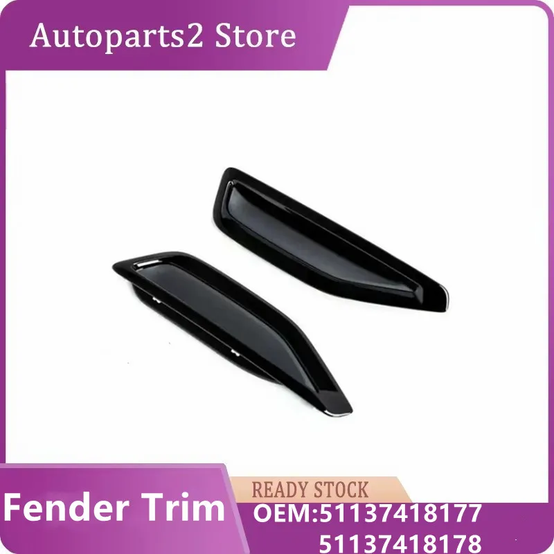 

OEM 51137418177 51137418178 Left/Right side vent Black fender trim for BMW X5 G05 M sport 2017-2021