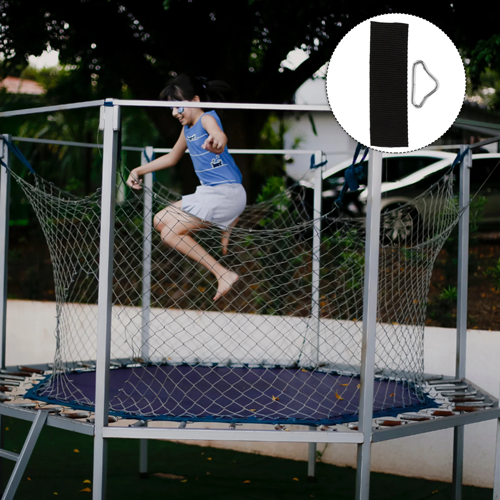 30pcs Trampoline Triangle Rings Replacement For Trampoline Triangle Ring Jumping Bed Bungee Mesh Cloth Outdoor Gear Repair