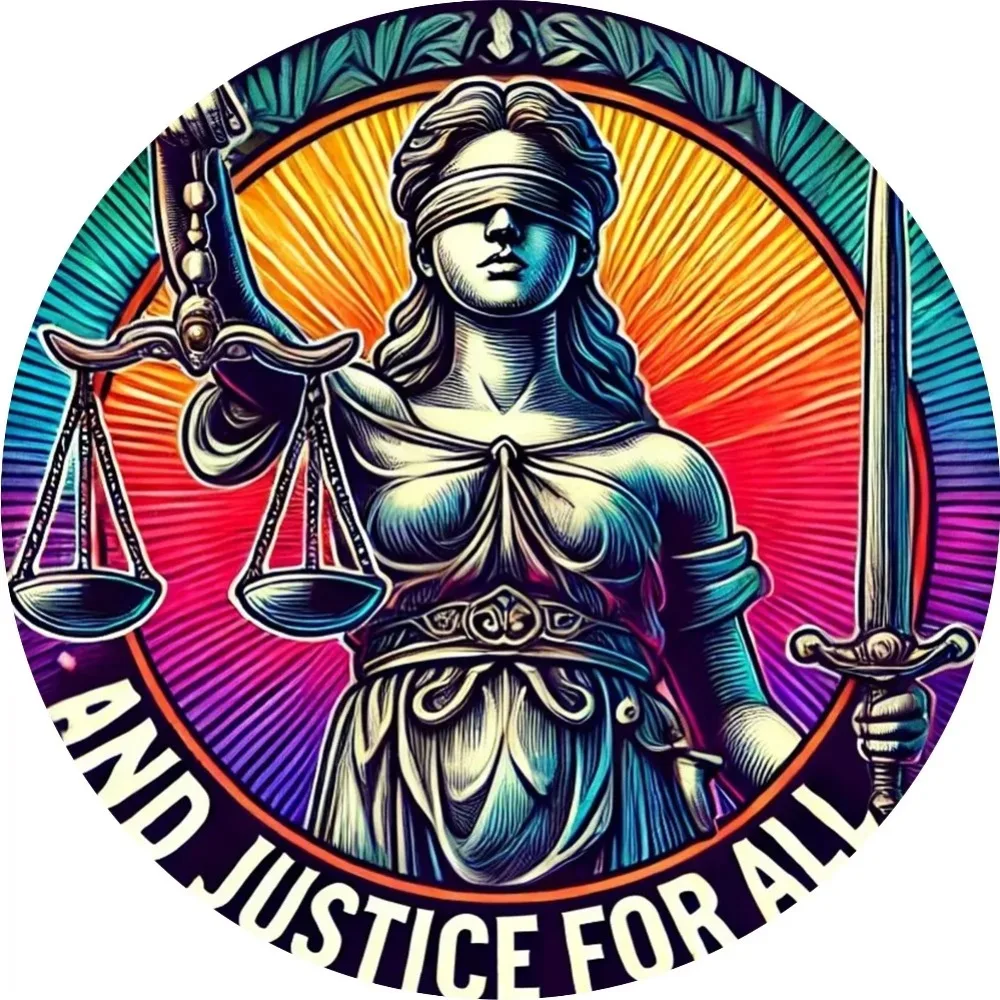 لافتة ألومنيوم مستديرة للعدالة، لوحة معدنية متينة، رمز العدالة سهل التعليق للحمام المنزلي #6